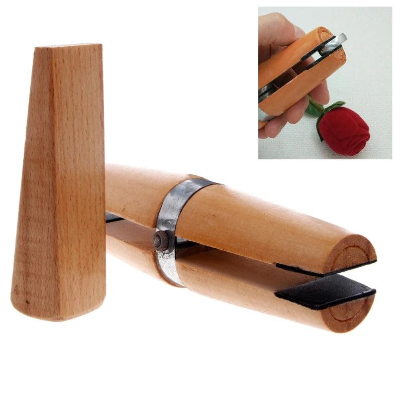 Wood Ring Clamp Jewelers Holder Jewelry Making Hand Tool