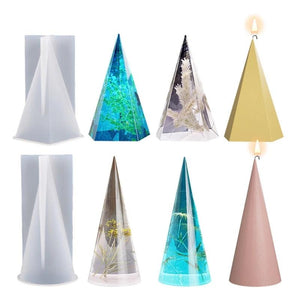 Diamond Shaped Rings Holder Molds for Resin Casting