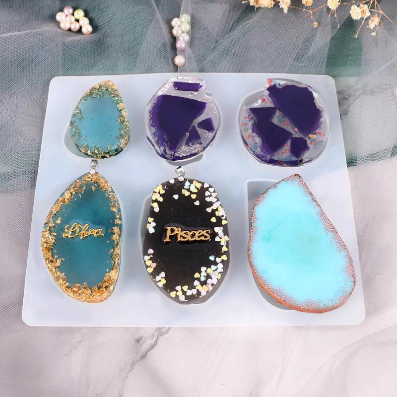 Silicone Casting Molds for DIY Resin Jewelry Pendants