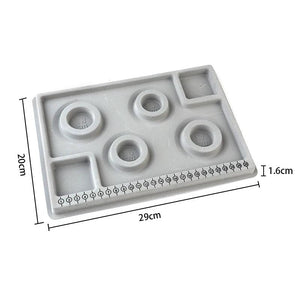 Flocked Bead Board For Bracelet Necklace Tray Jewelry Making DIY