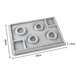 Flocked Bead Board For Bracelet Necklace Tray Jewelry Making DIY