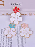 10pcs Alloy Metal Flower Charms Pendant DIY Jewelry Making