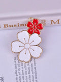 10pcs Alloy Metal Flower Charms Pendant DIY Jewelry Making