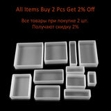 Rectangle Square Epoxy Resin Molds Dried Flower Plant UV Resin