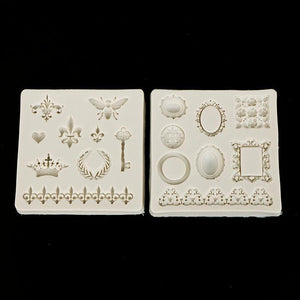 Vintage Frame/Dragonfly Crown Key Silicone Mold DIY Epoxy Resin Jewelry