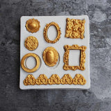Vintage Frame/Dragonfly Crown Key Silicone Mold DIY Epoxy Resin Jewelry