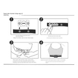 Heart Rate Belt Chest Strap for Monitor Sensor in Orange