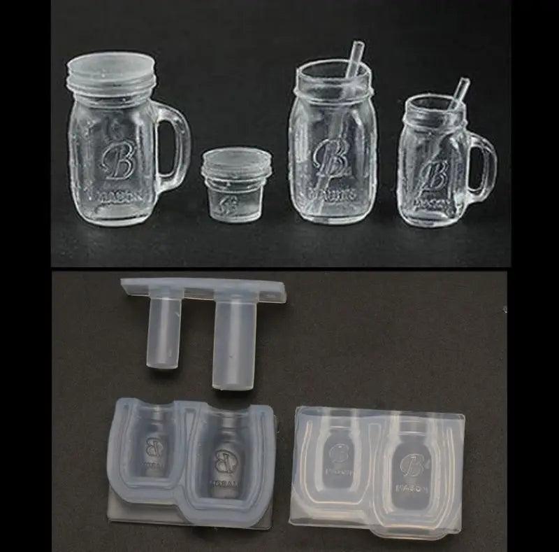 Small Honey Jar Pendant Silicone Mold for Jewelry Making