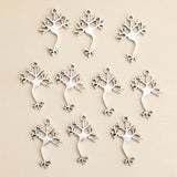 30pcs/pack Small Tree Charms Pendant DIY Necklace Bracelet Jewelry 33*20mm