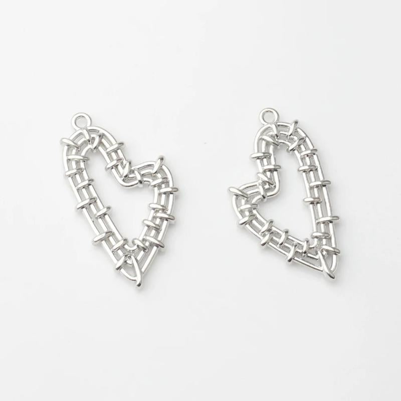 Heart Charms Pendant 10PCS/lot DIY Necklace Jewelry Making
