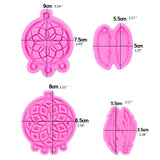 4 Pcs/Set Dream Catcher Feather Pendant Resin Mold DIY Crafts