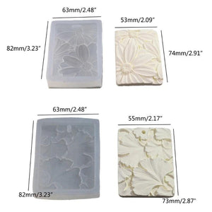 Leaf Flower Gypsum Listing Mold Aroma Wax Diffuser Pendant Mold