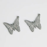 4Pcs Stainless Steel Butterfly Charms Earring Pendant Necklace DIY