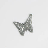 4Pcs Stainless Steel Butterfly Charms Earring Pendant Necklace DIY