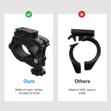Bike Light Mount Bracket - Durable Nylon Holder for Handlebars