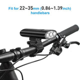 Bike Light Mount Bracket - Durable Nylon Holder for Handlebars