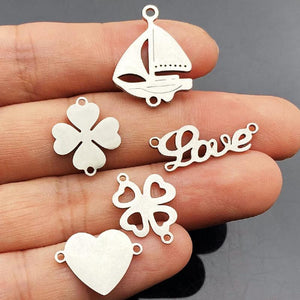 10pcs Stainless Steel Sailing Boat Jewelry Finding Voyage Ships Earrings