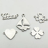 10pcs Stainless Steel Sailing Boat Jewelry Finding Voyage Ships Earrings