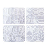 4x Silicone Casting for DIY Jewelry Making Earring Pendant
