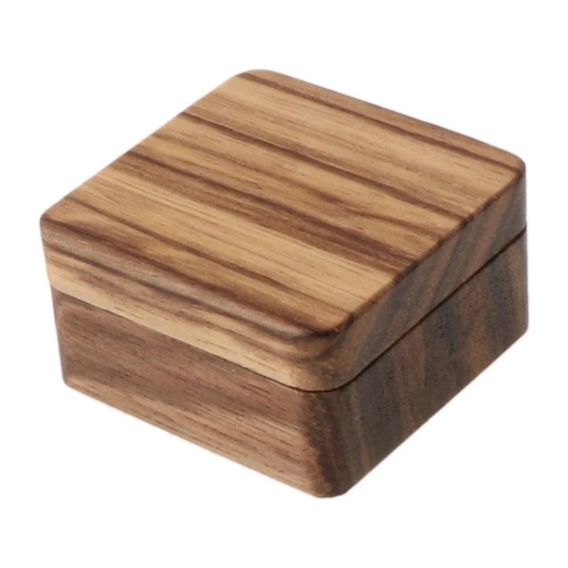 Walnut Wood Cufflink Jewelry Storage Box