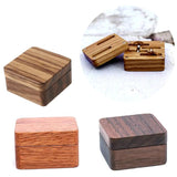 Walnut Wood Cufflink Jewelry Storage Box