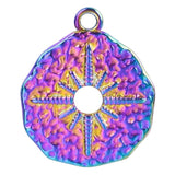 10pcs Star Plate Charms Stainless Steel Pendant for Punk Necklace