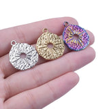10pcs Star Plate Charms Stainless Steel Pendant for Punk Necklace