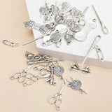 31pcs Mixed Charms Wool Scissors Needle Metal Charms Pendant for Earring Jewelry
