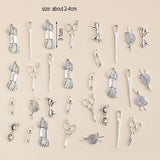 31pcs Mixed Charms Wool Scissors Needle Metal Charms Pendant for Earring Jewelry