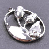 5pcs/Lot Oval Cutout Flower Charms Plant Pendant For Jewellery Making
