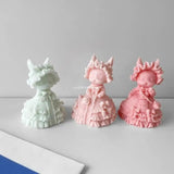Sophie Rabbit Soap Silicone Mold Rabbit Bow Handbag Ornaments Mold Dropship