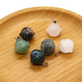 Pink Crystal Glitter Stone Pendant for DIY Jewelry Making