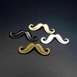 Vintage 17x43mm Mustache Pendant Charm DIY Supplies