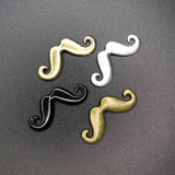 Vintage 17x43mm Mustache Pendant Charm DIY Supplies