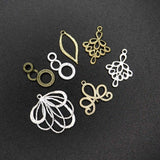 Vintage Silver Plated Brass DIY Charm Supplies