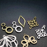 Vintage Silver Plated Brass DIY Charm Supplies