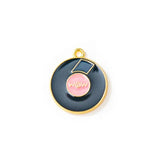 Enamel Music Disc Charms Pendant for DIY Jewelry Making