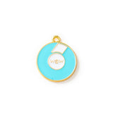 Enamel Music Disc Charms Pendant for DIY Jewelry Making