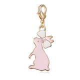 Drip rabbit lobster clasp DIY accessories DZ131 pearl pendant