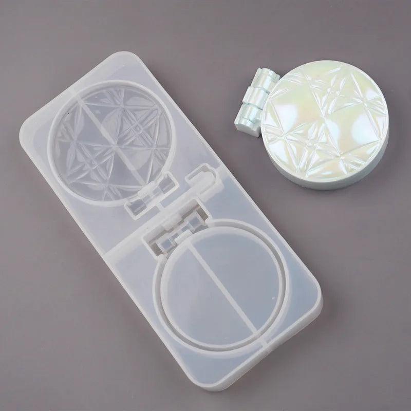 Crystal Makeup Mirror Silicone Epoxy Mould UV Resin Molds