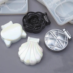 Crystal Makeup Mirror Silicone Epoxy Mould UV Resin Molds