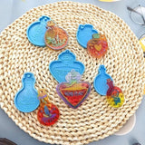 5Pcs Vase Bottle Silicone Keychain Mold Resin Pendant Craft Tool