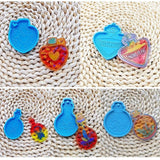 5Pcs Vase Bottle Silicone Keychain Mold Resin Pendant Craft Tool