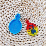 5Pcs Vase Bottle Silicone Keychain Mold Resin Pendant Craft Tool