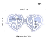 Heart Earring Charms Epoxy Resin Mold for Crafts Making