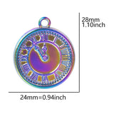 10PCS Clock Pendant Charm Alloy DIY Jewelry Accessories