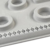 Gray Flocked Bead Board DIY Bracelet Necklace Organizer