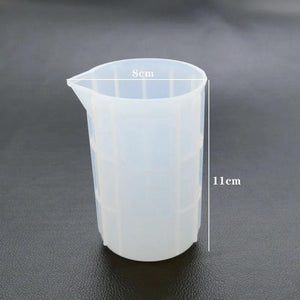 Crystal Epoxy Silicone Mold with Scale Disposable Measuring Cup Jewelry Tools