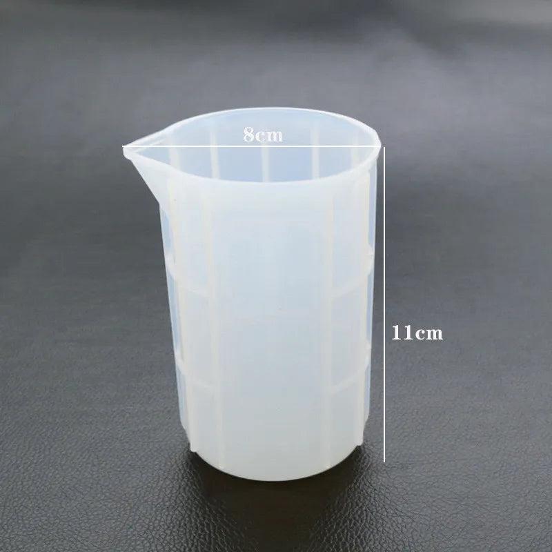 Crystal Epoxy Silicone Mold with Scale Disposable Measuring Cup Jewelry Tools