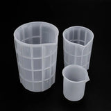 Crystal Epoxy Silicone Mold with Scale Disposable Measuring Cup Jewelry Tools